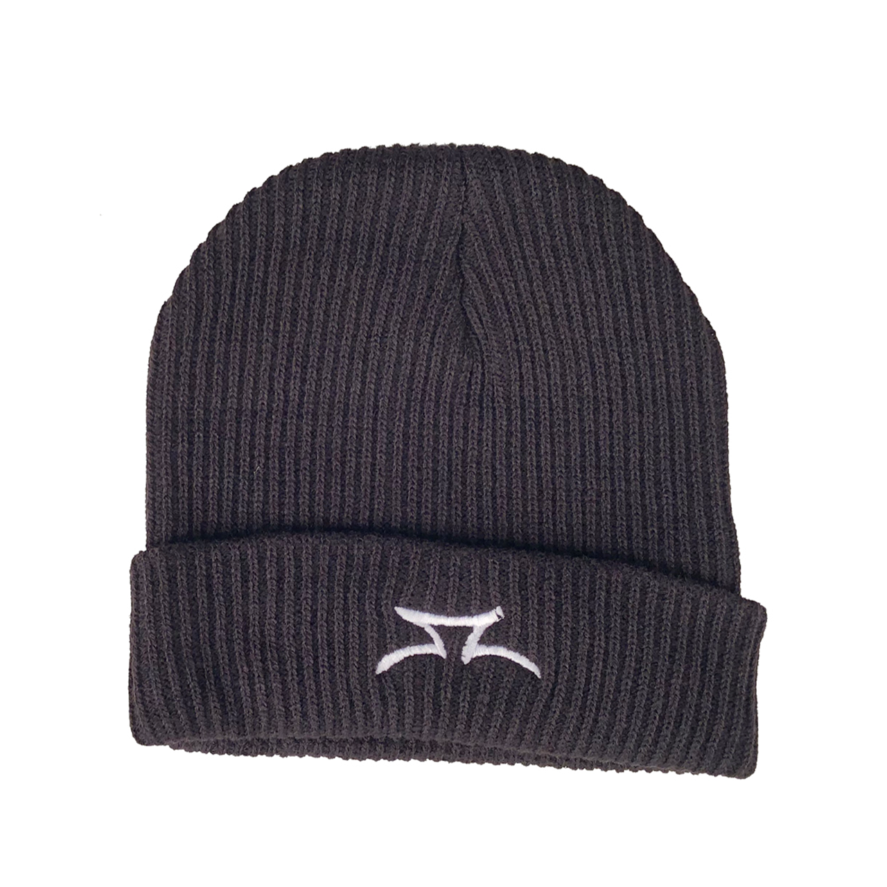 AO Beanie woven knit black